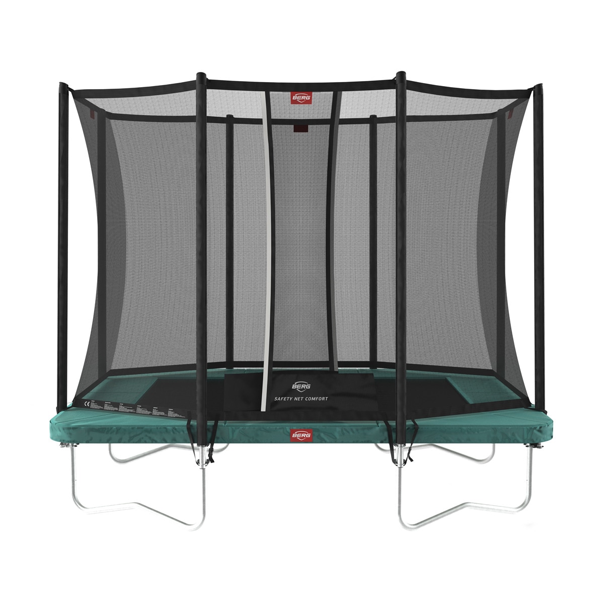 BERG - Cama Elástica Ultim Favorit Regular 280 Green + Safety Net Comfort