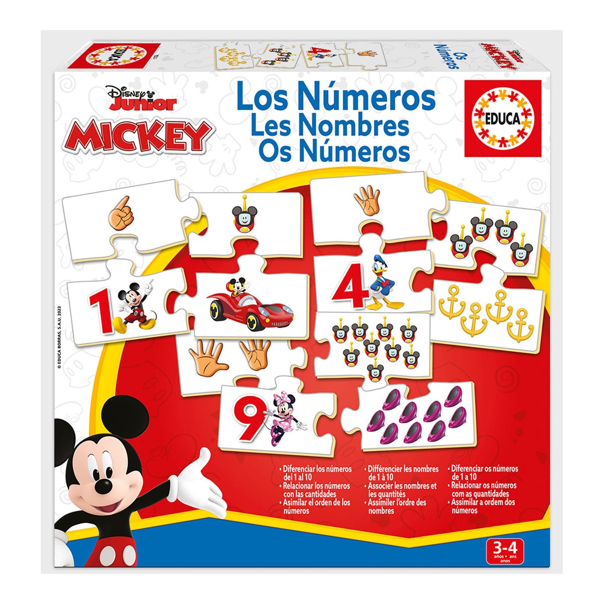 Educa Borrás - Los Números Mickey And Friends