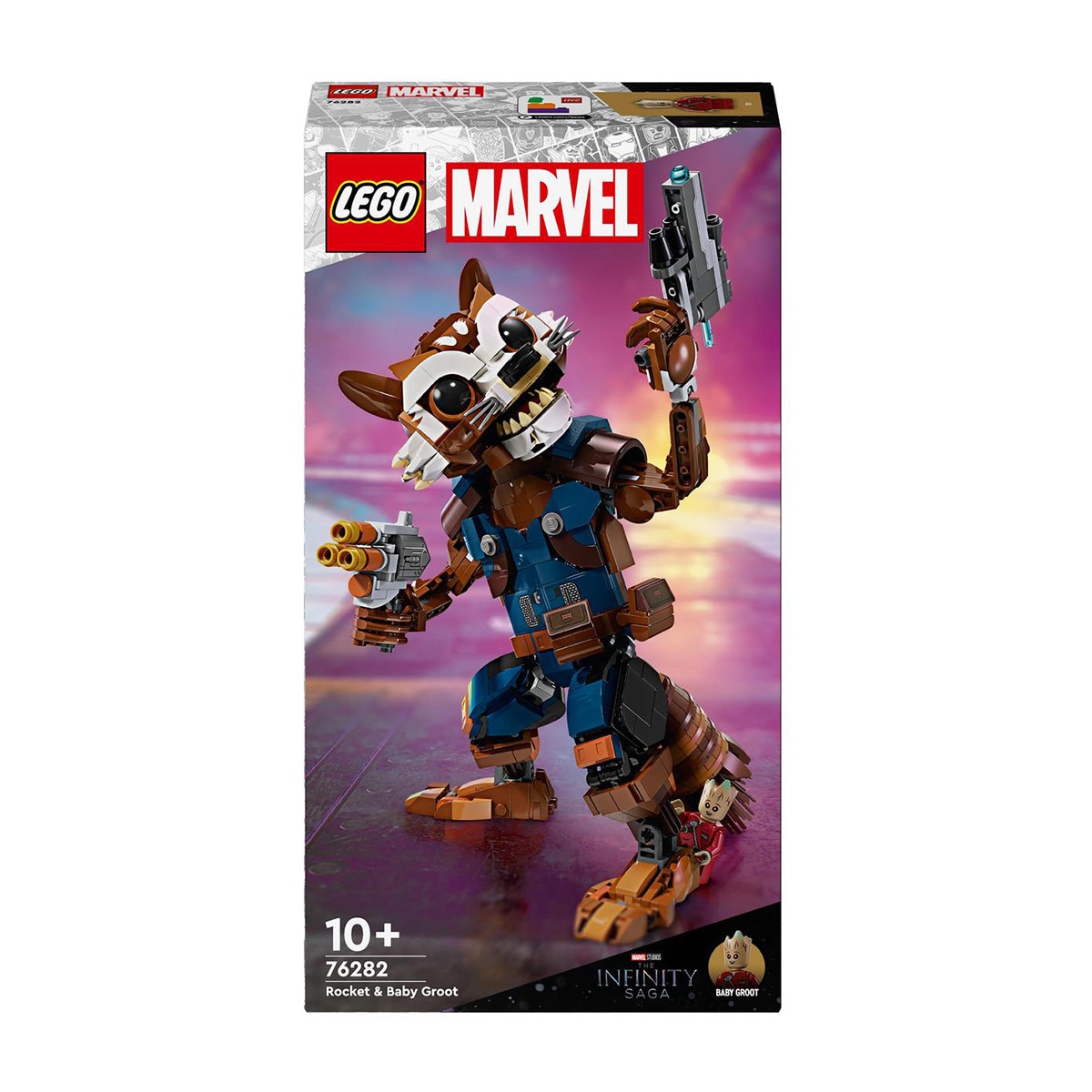 LEGO -  de construcción Rocket y Bebé Groot LEGO Super Heroes Marvel.