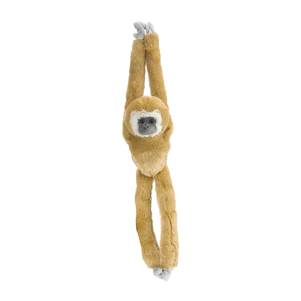 WILD REPUBLIC - Peluche 51 cm Mono gibón de manos blancas Wild Republic.