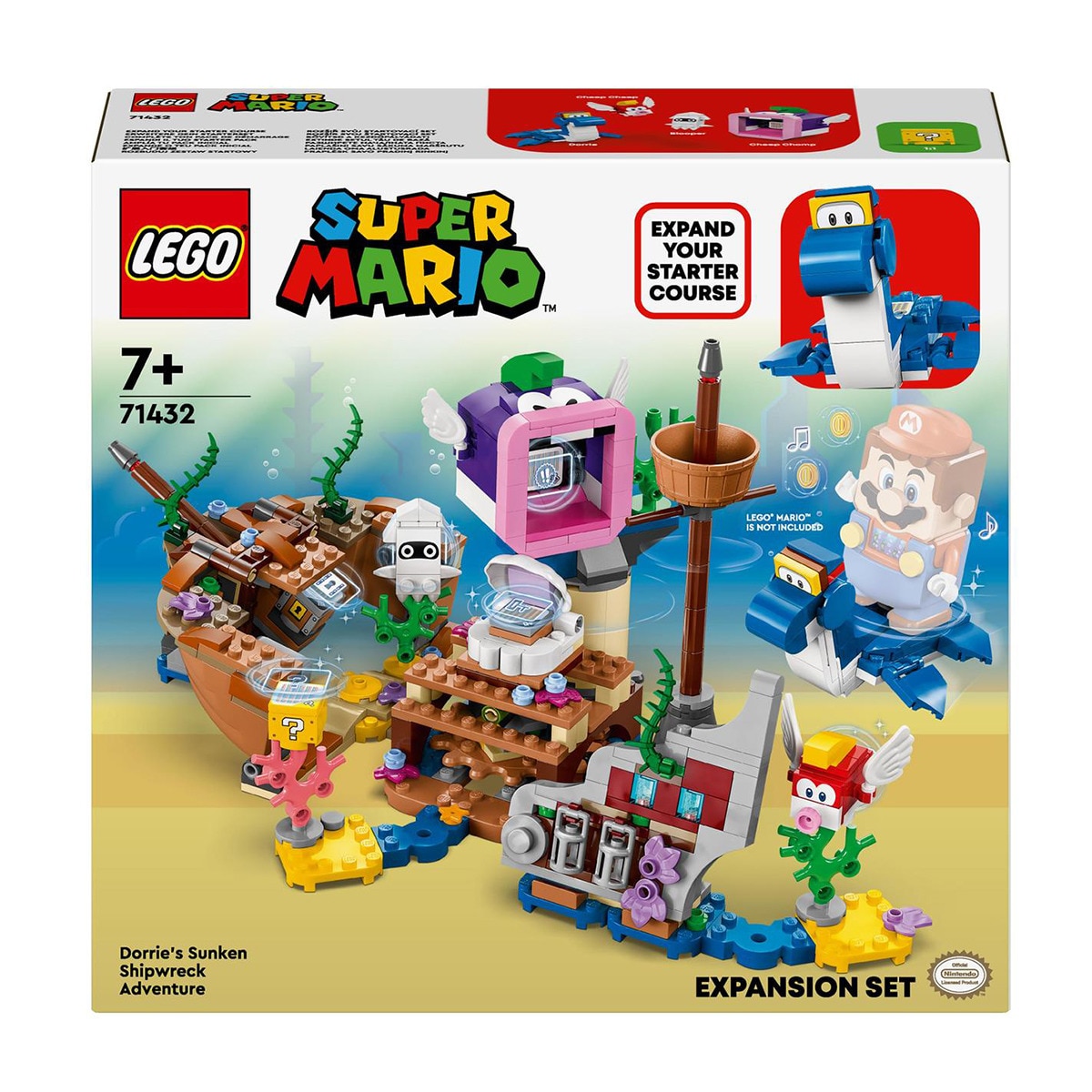 LEGO - de construcción Set de Expansión: Dorrie y el buque naufragado LEGO Super Mario.
