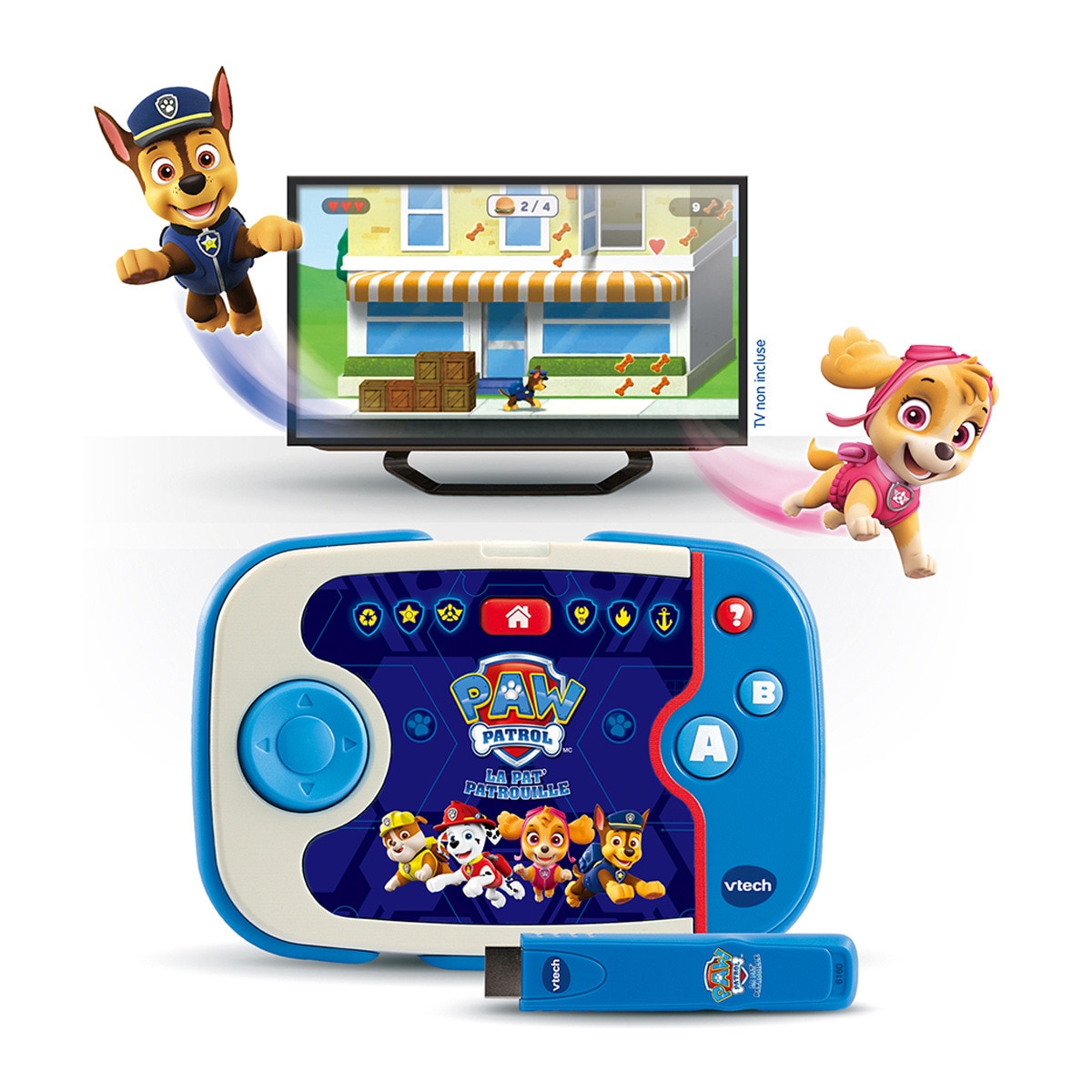 VTech - Consola V.Smile TV New Generation Patrulla Canina  Educativo