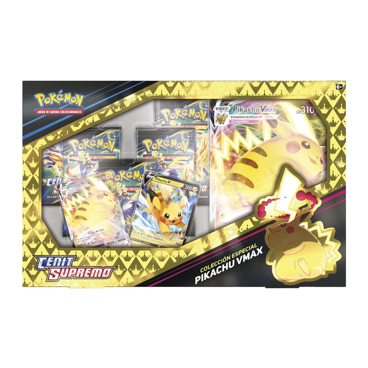 BANDAI - Juego De Cartas Colección Especial Pikachu VMAX Cenit Supremo JCC TCG Pokémon