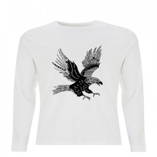 Camiseta unisex águila color Blanco