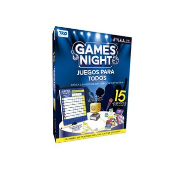 Juego Games Night En Familia ¡incluye 15 Juegos! El Ganador Será Coronado Con El Trofeo (toy Partner - 20551)