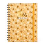 Cuaderno Legami L con espiral rayas Bee