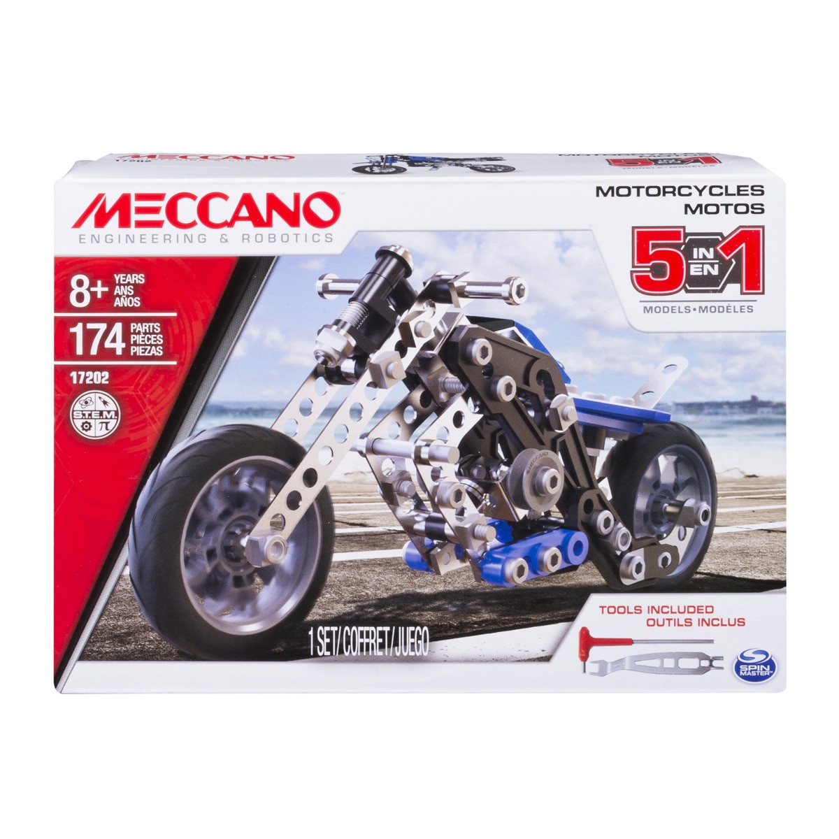 Meccano - Vehículo De Moto Multimodelo 5M Motorcycles