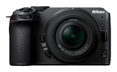 Cámara EVIL Nikon Z30 + 16-50mm f/3,5-6,3 VR + Vlogger Kit