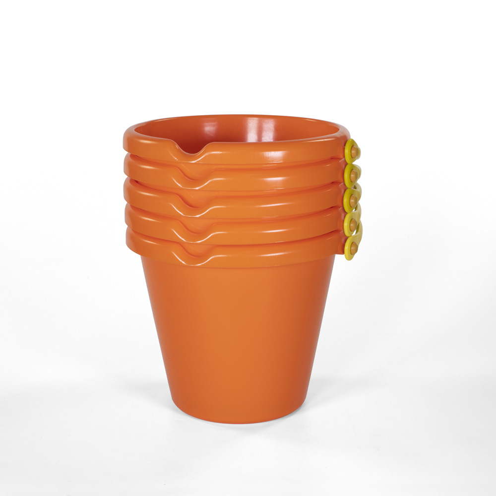 Cubo 19cm Miniland Naranja (5 unidades)