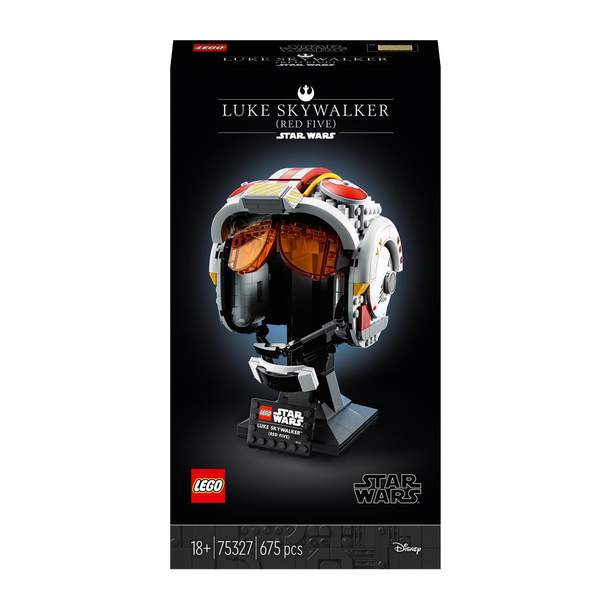LEGO - De Construcción Casco De Luke Skywalker (Rojo Cinco) Coleccionable Star Wars