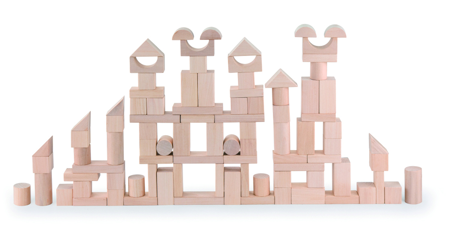 Bloques Natural madera Andreu Toys 100 piezas