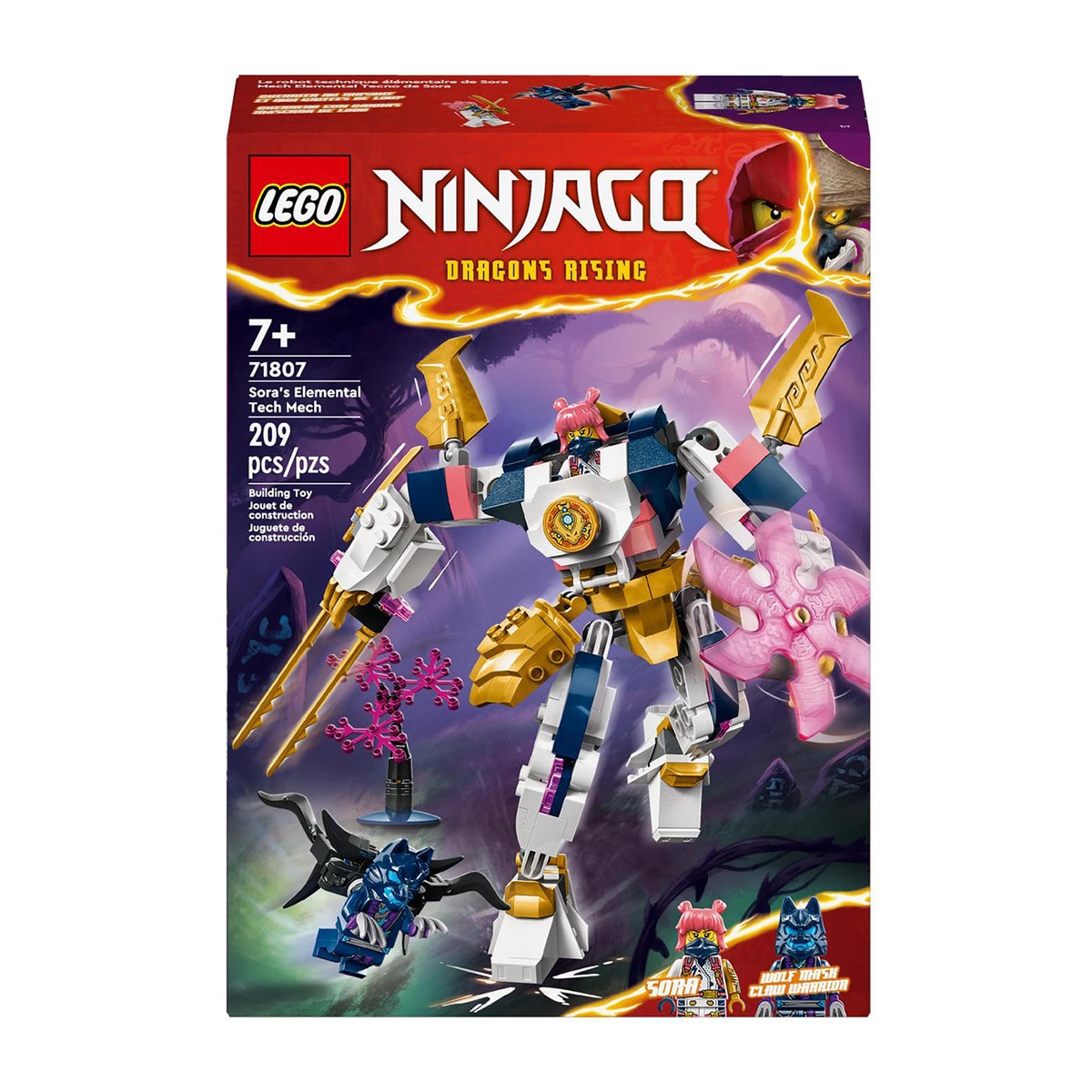 LEGO - de construcción Meca Elemental Tecno de Sora LEGO Ninjago.