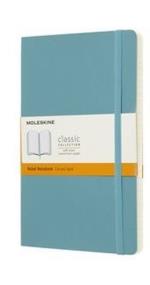 Libreta Moleskine Classic L Pautado Blanda Azul Arrecife