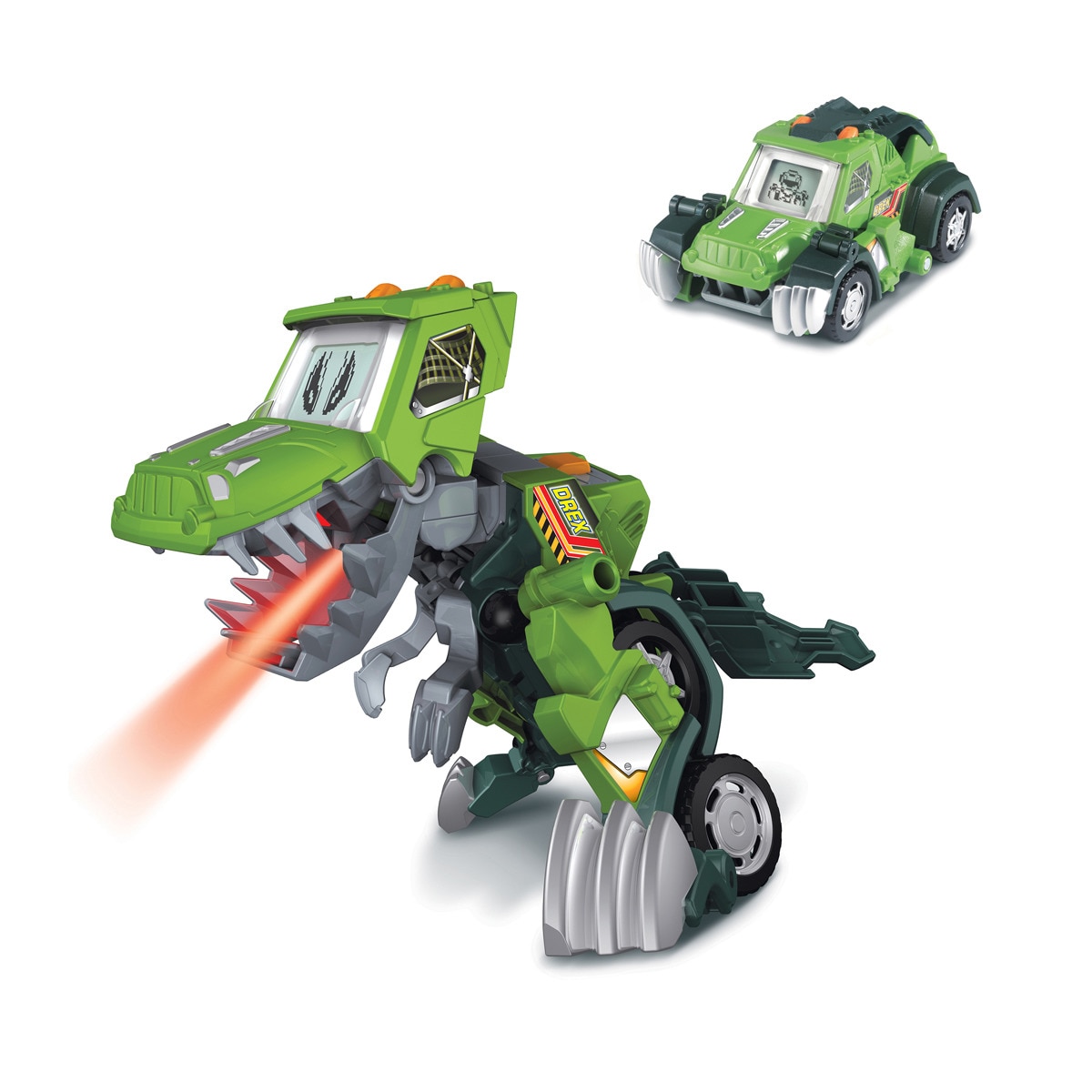 VTech - Switch&Go Dinos, Barro El T-Rex 4x4, Dinosaurios Que Se Transforman En Vehículos