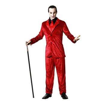 Disfraz De Vampiro Elegante Rojo Para Hombre