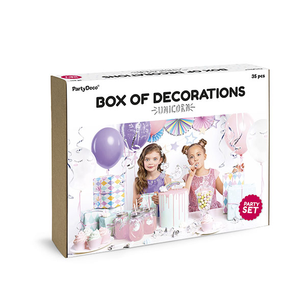 Set de decoración unicornios