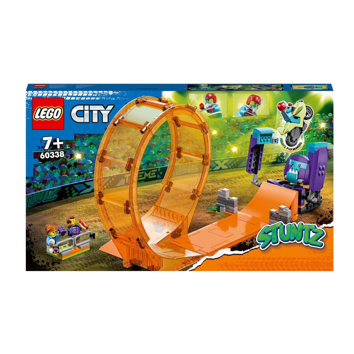 LEGO - Set De Construcción Rizo Acrobático: Chimpancé Devastador Con Moto De City Stuntz