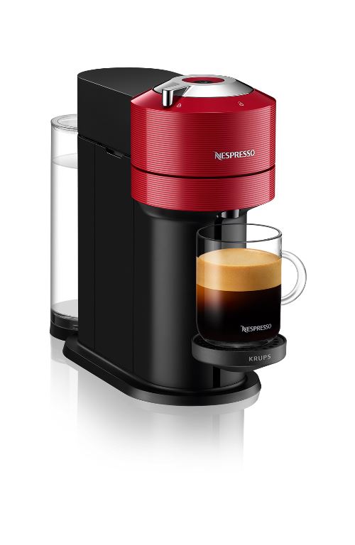 Cafetera de cápsulas Nespresso Krups Vertuo Next Rojo