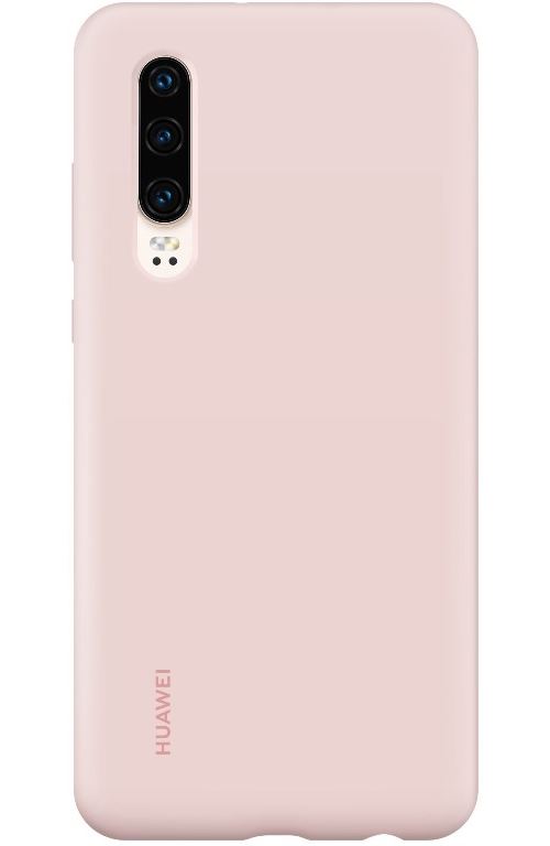 Funda de silicona Rosa Huawei para P30