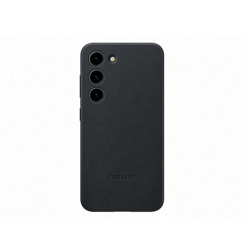 Funda de piel Negro Samsung para Galaxy S23