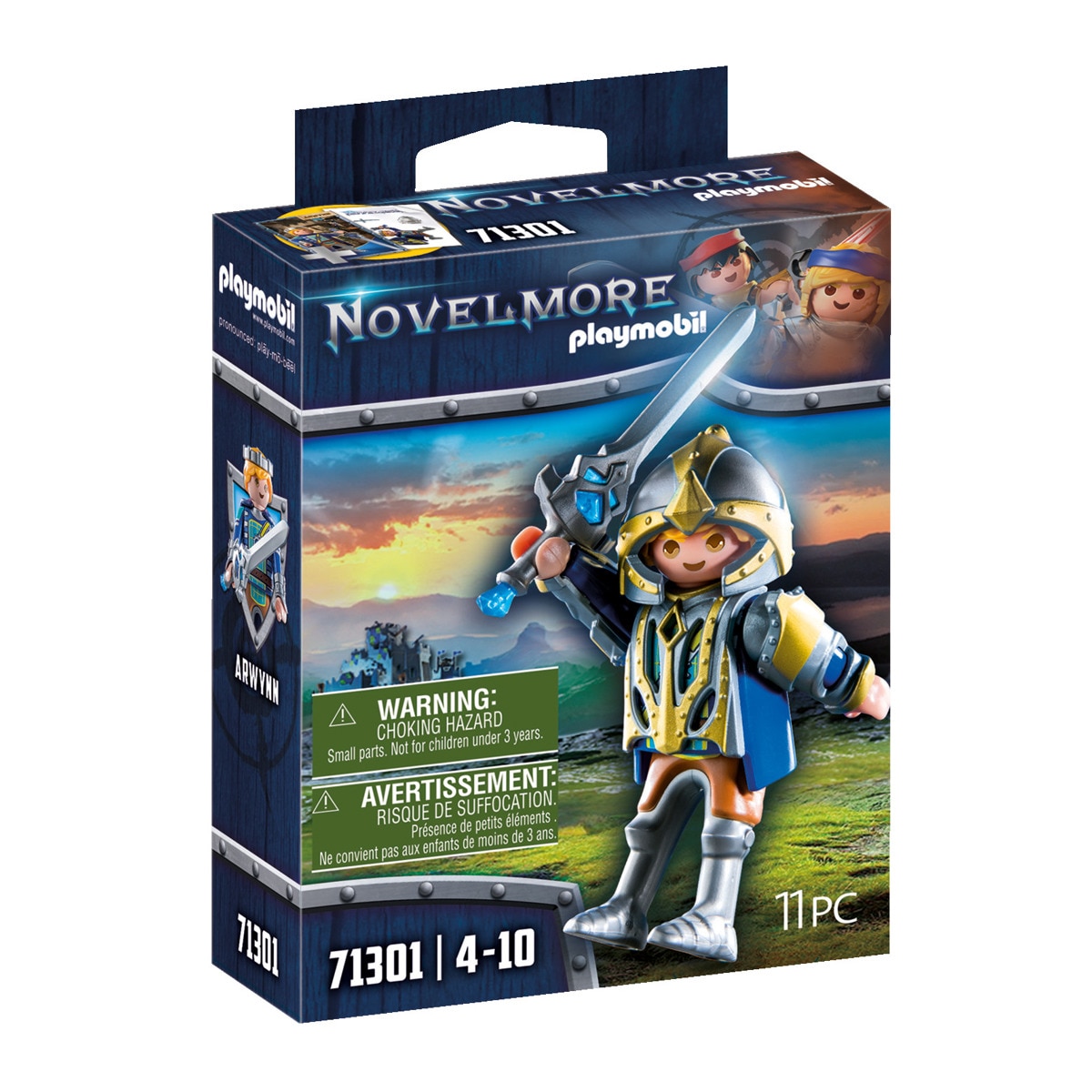 Playmobil - Figura Arwynn Con Armadura Invincibus Novelmore