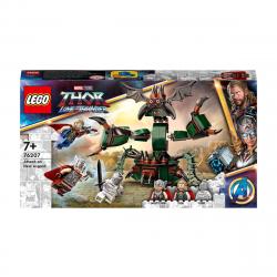 LEGO - Monstruo De  Ataque Sobre Nuevo Asgard Con Thor Marvel