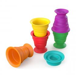 Baby Einstein -  Educativo De Piezas Apilables Entre Sí Stack & Squish Cups