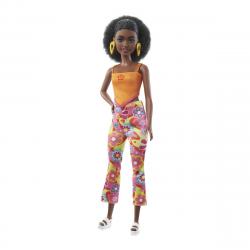 Barbie - Muñeca Alta Con Vestido Morado Fashionista