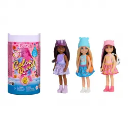 Barbie - Muñeca Revela Colores Con Agua Chelsea Color Reveal Deporte Modelos Surtidos