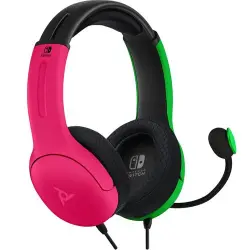 Headset gaming PDP LVL40  Rosa/Verde Nintendo Switch