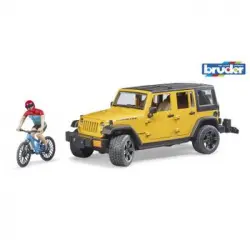 Jeep Wrangler U.r. Con Ciclista (bruder - 02543)
