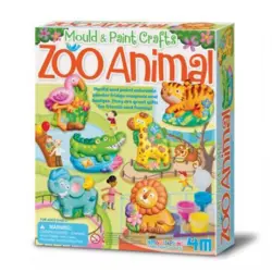 Moldea y pinta animales del zoo