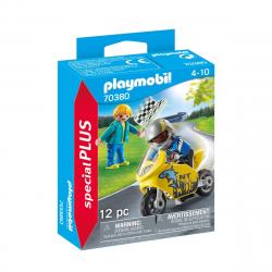 Playmobil - Chicos Con Moto De Carreras Special Plus