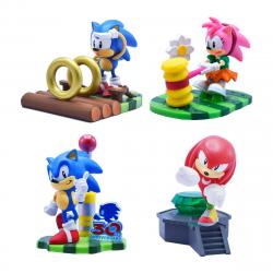 Sonic - Figura Sorpresa 8 Cm Con Diorama Para Montar