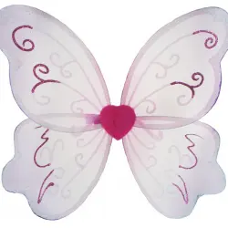 Alas mariposa plata/rosa Great Pretenders 520x560 mm