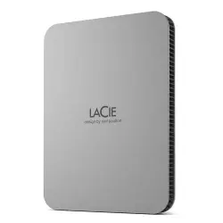 Disco duro portátil HDD 2.5 Lacie Mobile Drive V2 USB-C 3.2 4TB Plata