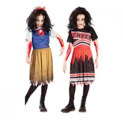 Disfraz Reversible De Zombie Princesa Infantil