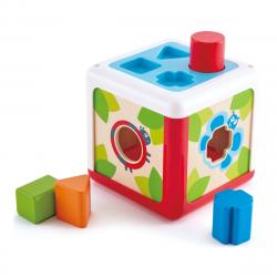 Hape - Cubo Clasificador Por Forma  De Madera