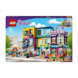LEGO - Edificio De La Calle Principal, Casa De Muñecas Modulable Con Frutería, Peluquería Y 7 Mini Figuras, Set Construcción De HeartLake City, Friends