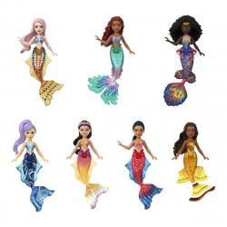 Mattel - Pack 7 Muñecas Sirenas Disney Scallop Minis La Sirenita Disney Princess