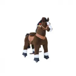 Ponycycle Poni De Montar Marrón Chocolate Con Pezuña Blanca Modelo Pequeño De 3 A 5 Años