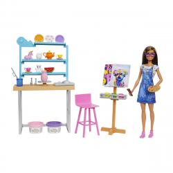 Barbie - Muñeca Y Estudio De Arte