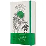 Cuaderno Moleskine El Mago de Oz Farsante large rayas tapa dura verde