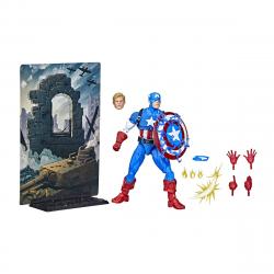 HASBRO FAN - Figura Capitán América Marvel Legends