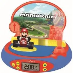 Reloj Despertador Con Proyector Mario Kart Con Sonidos Lexibook