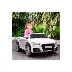 Audi Tt Rs 12v Premium Blanco - Coche Eléctrico Infantil Para Niños Batería 12v Con Mando Control Remoto