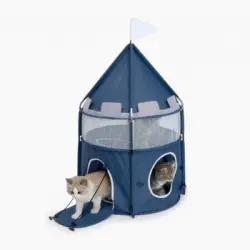 Castillo Plegable Para Gatos Catit Vesper Azul
