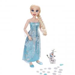 Disney - Muñeca Elsa tu Amiga de Juego 80 cm Frozen Disney.