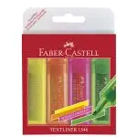 Estuche Faber-Castell 4 marcadores fluorescentes