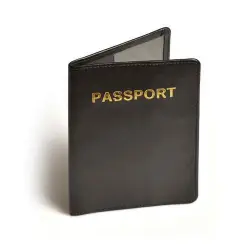 Funda de cuero para pasaporte Travel Blue con bloqueo RFID